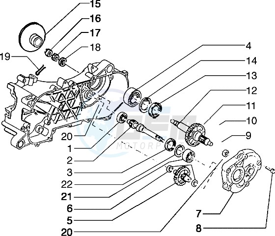 Rear wheel shaft image