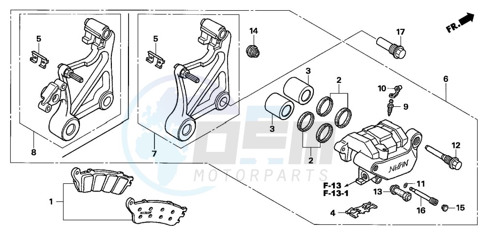 REAR BRAKE CALIPER image