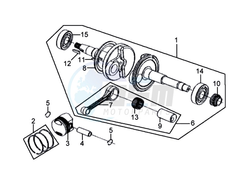 CRANKSHAFT /  PISTON / PISTON RING image