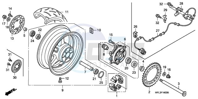 REAR WHEEL image