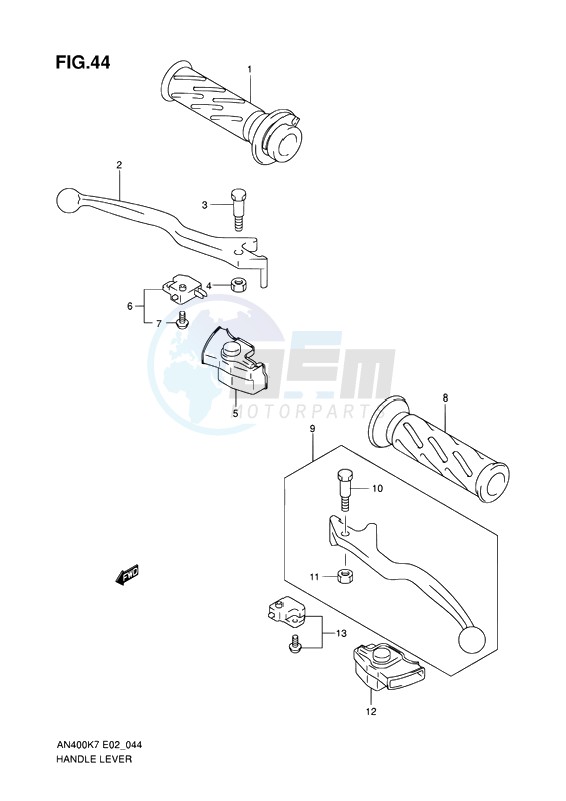 HANDLE LEVER image