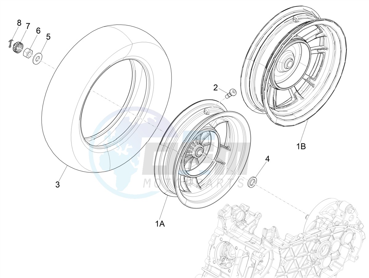 Rear wheel image