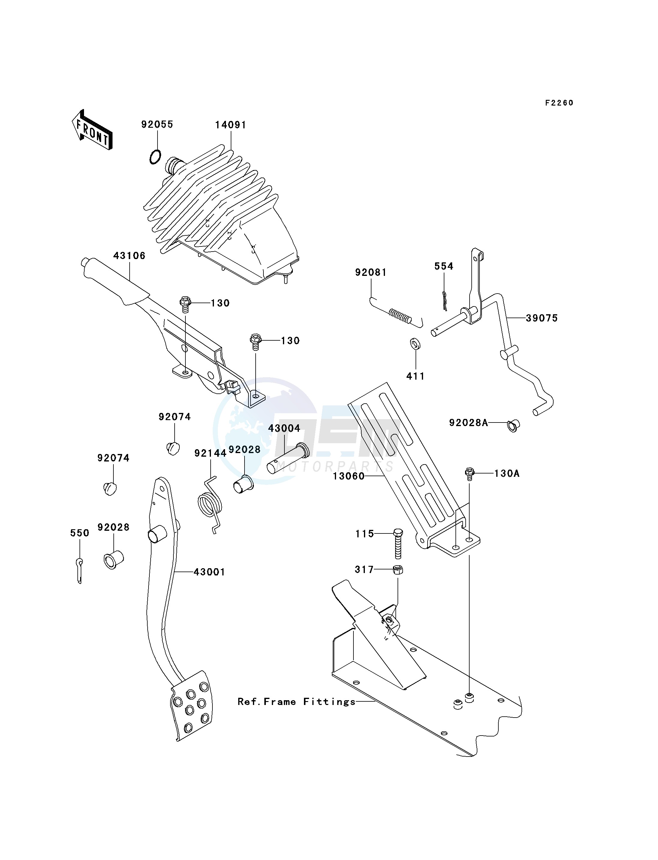 BRAKE PEDAL_THROTTLE LEVER image