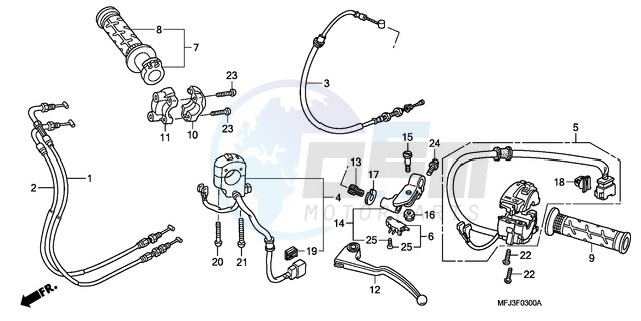 HANDLE LEVER/SWITCH/CABLE blueprint