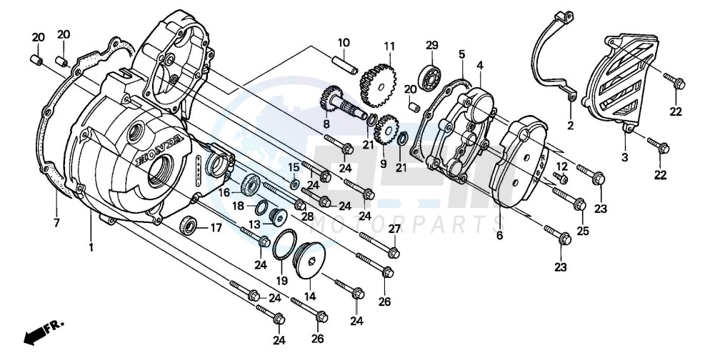 LEFT CRANKCASE COVER image