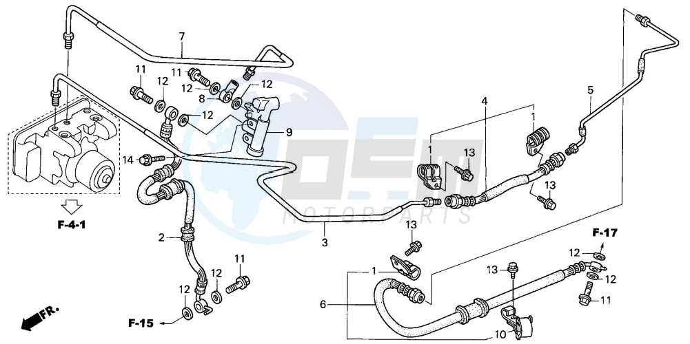 REAR BRAKE PIPE (NSS250A) image