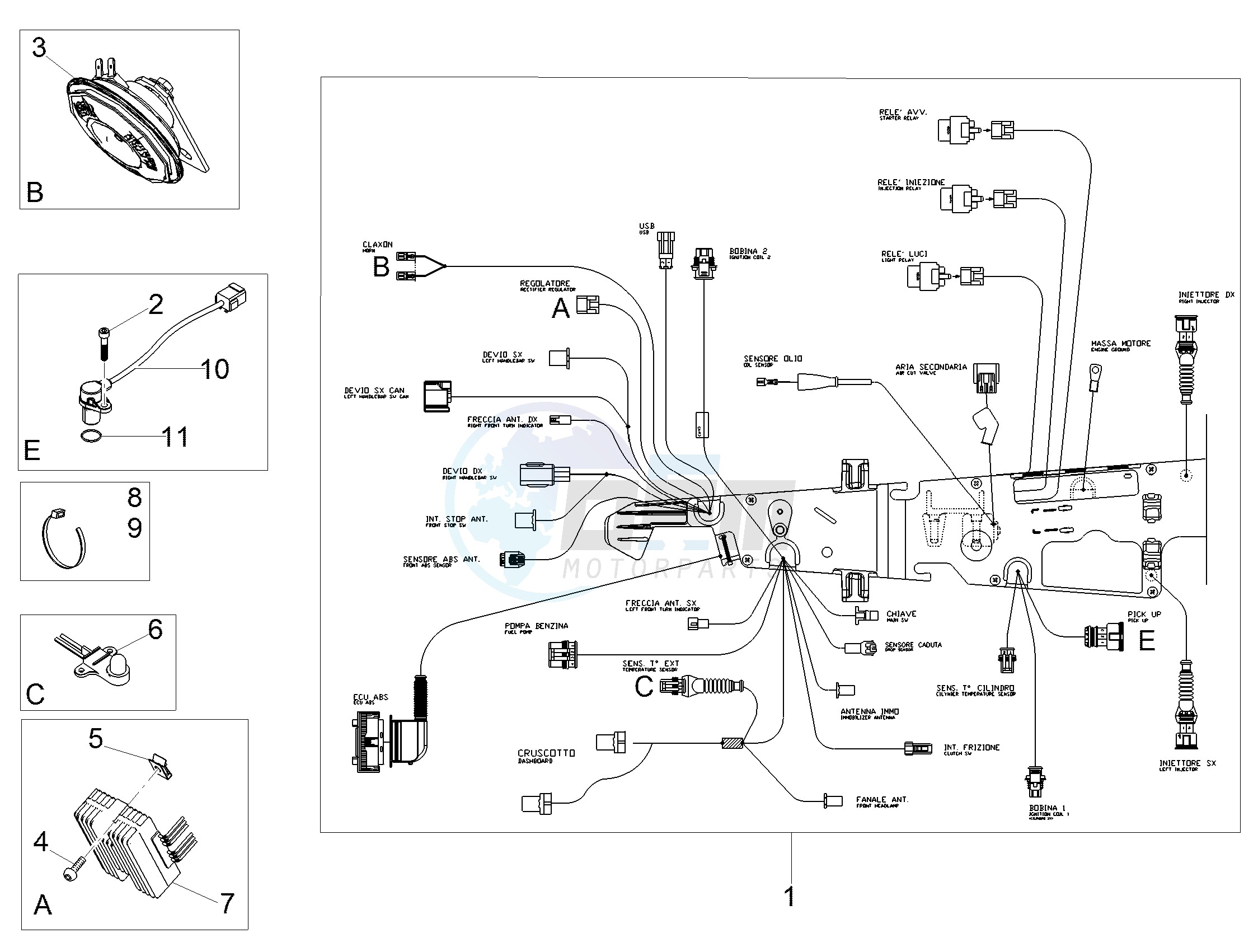 Front electrical system image