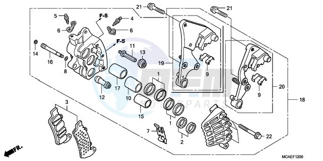 R. FRONT BRAKE CALIPER image