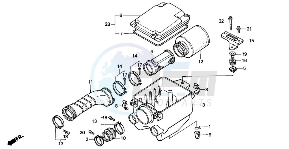 AIR CLEANER blueprint