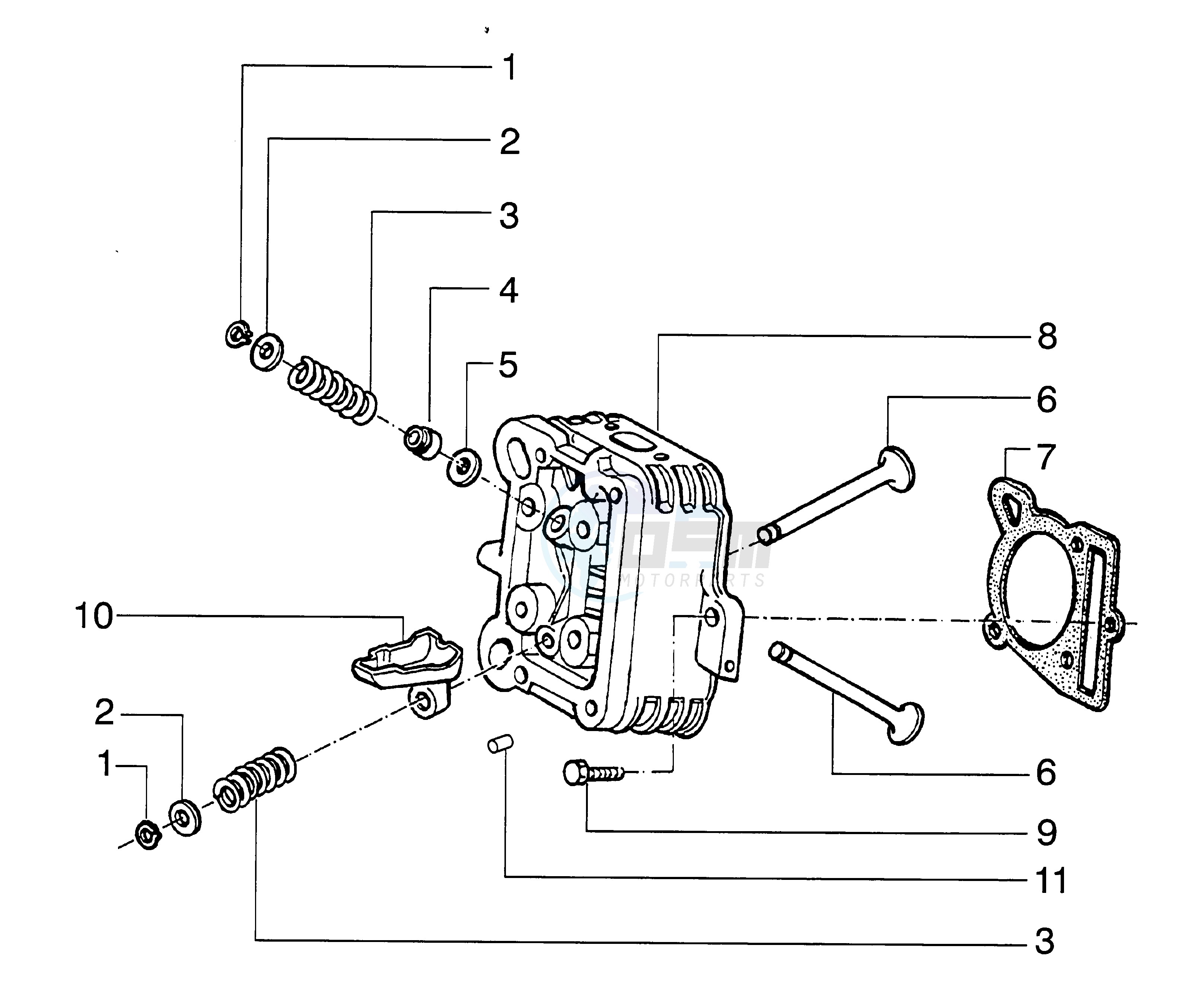 Cylinder head - valves image
