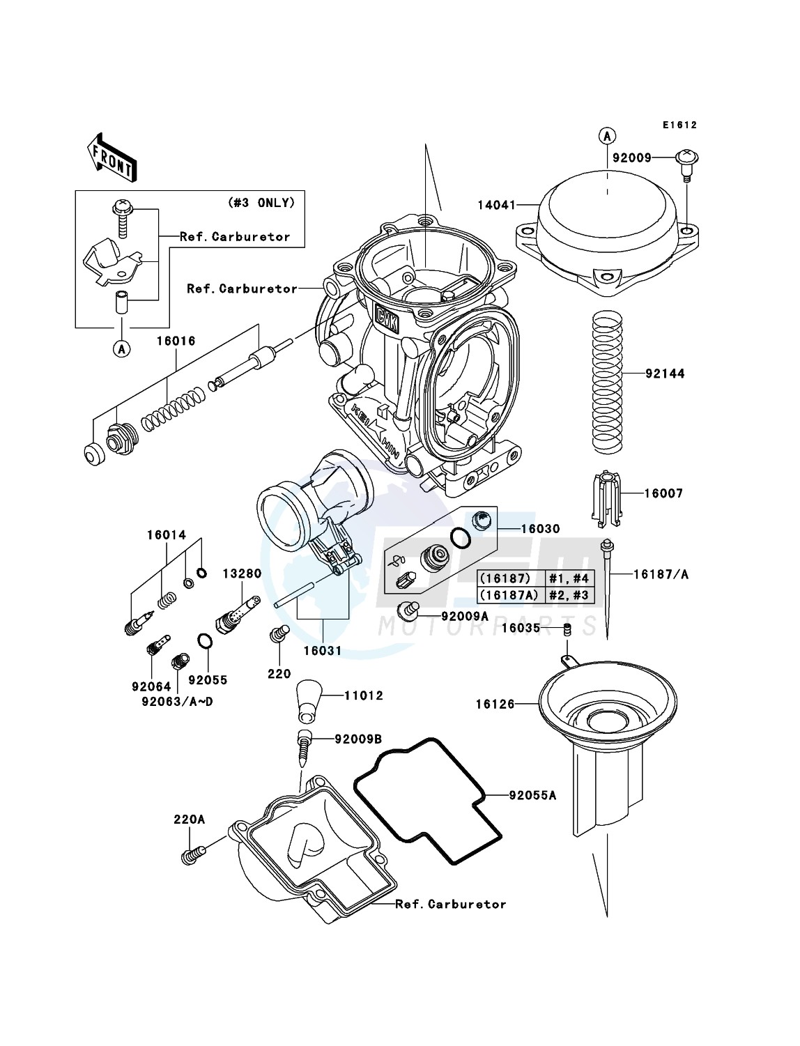 Carburetor Parts blueprint
