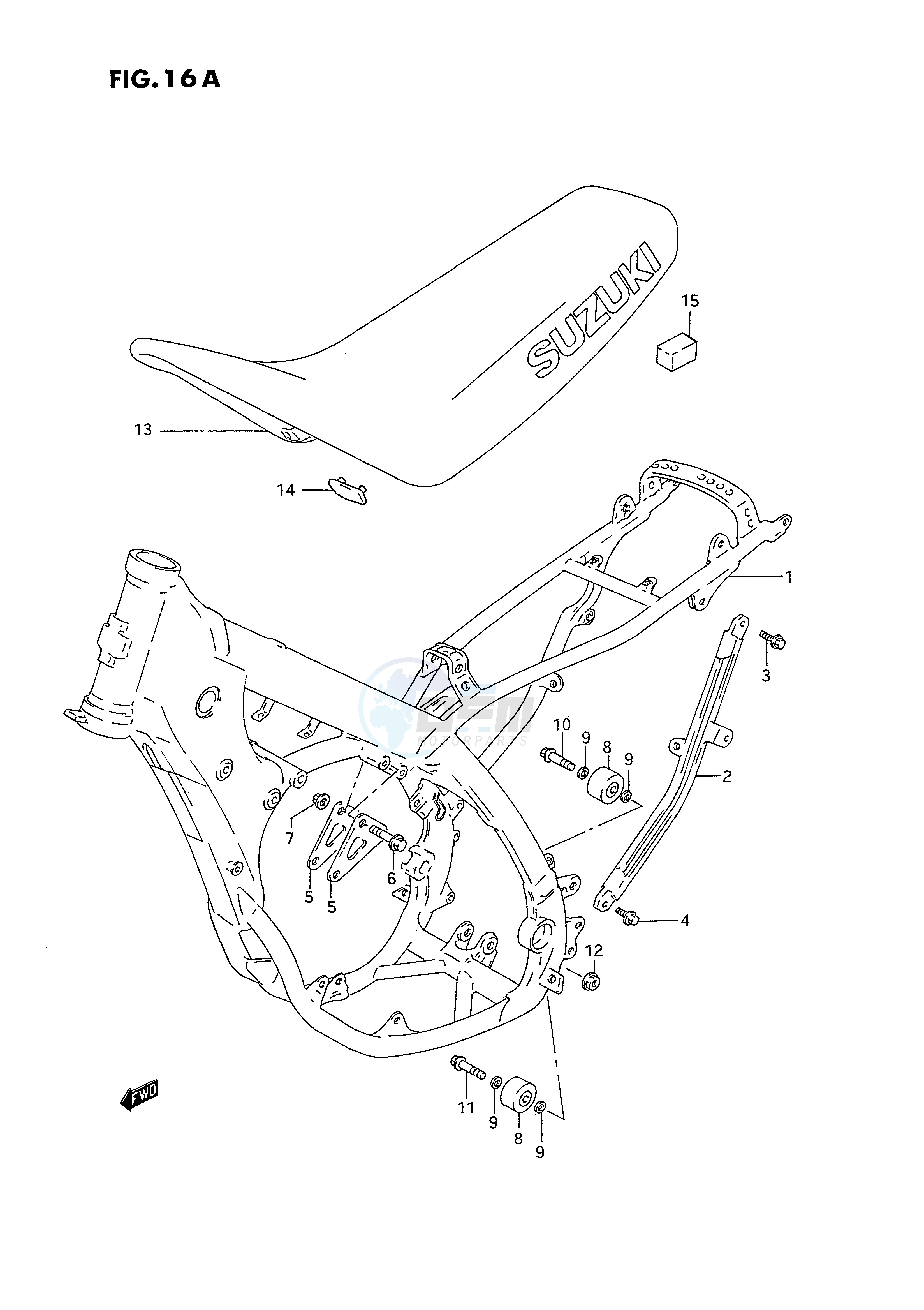 FRAME - SEAT (MODEL R S) blueprint