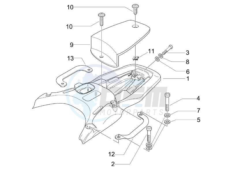 Rear luggage rack blueprint