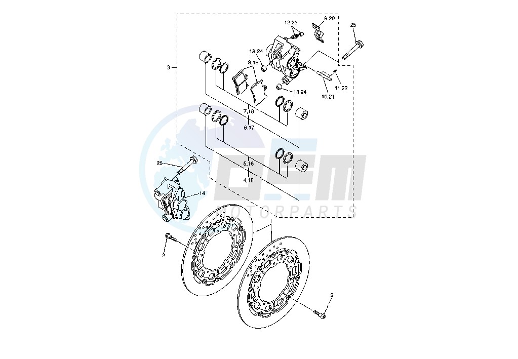 FRONT BRAKE CALIPER image