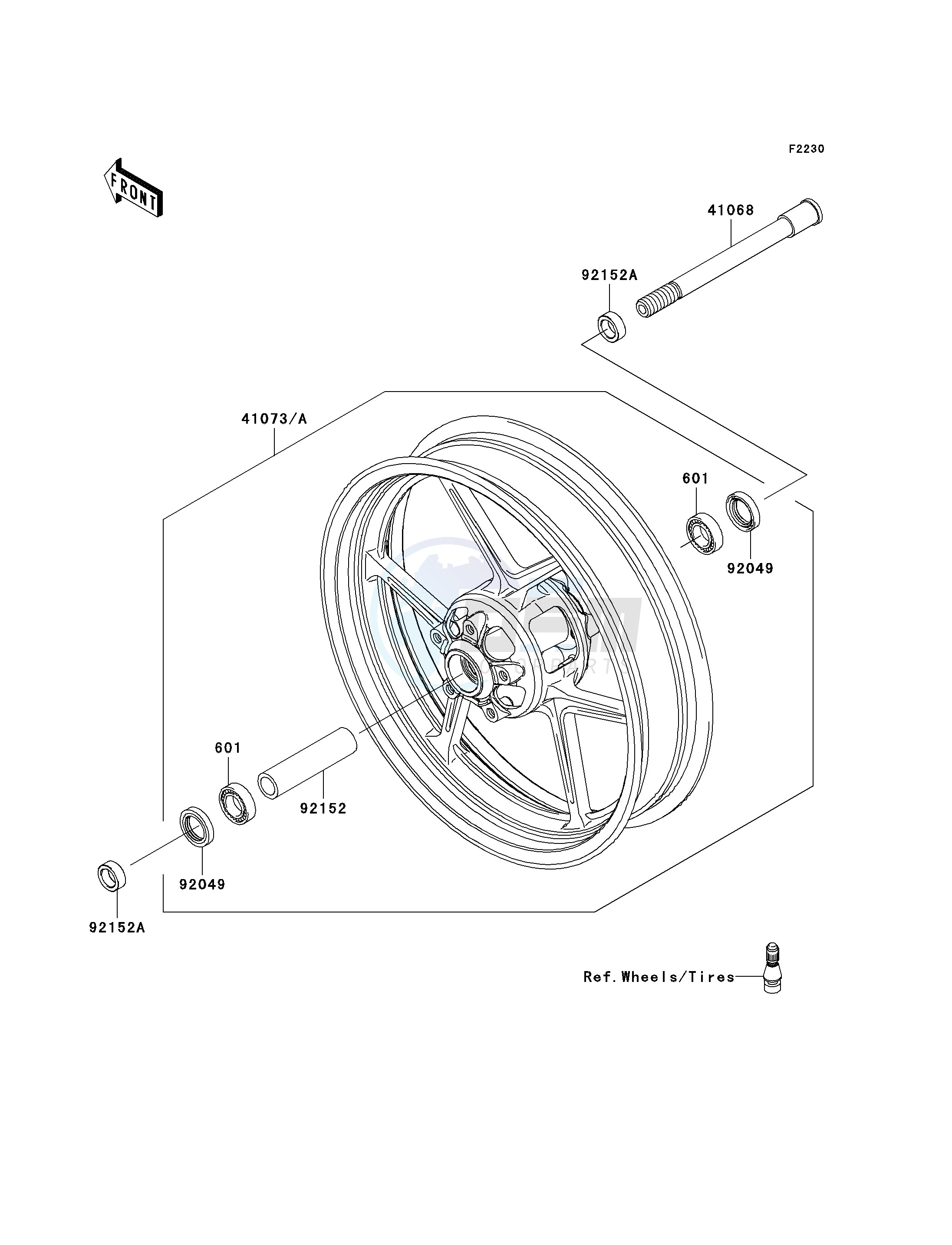 FRONT HUB blueprint