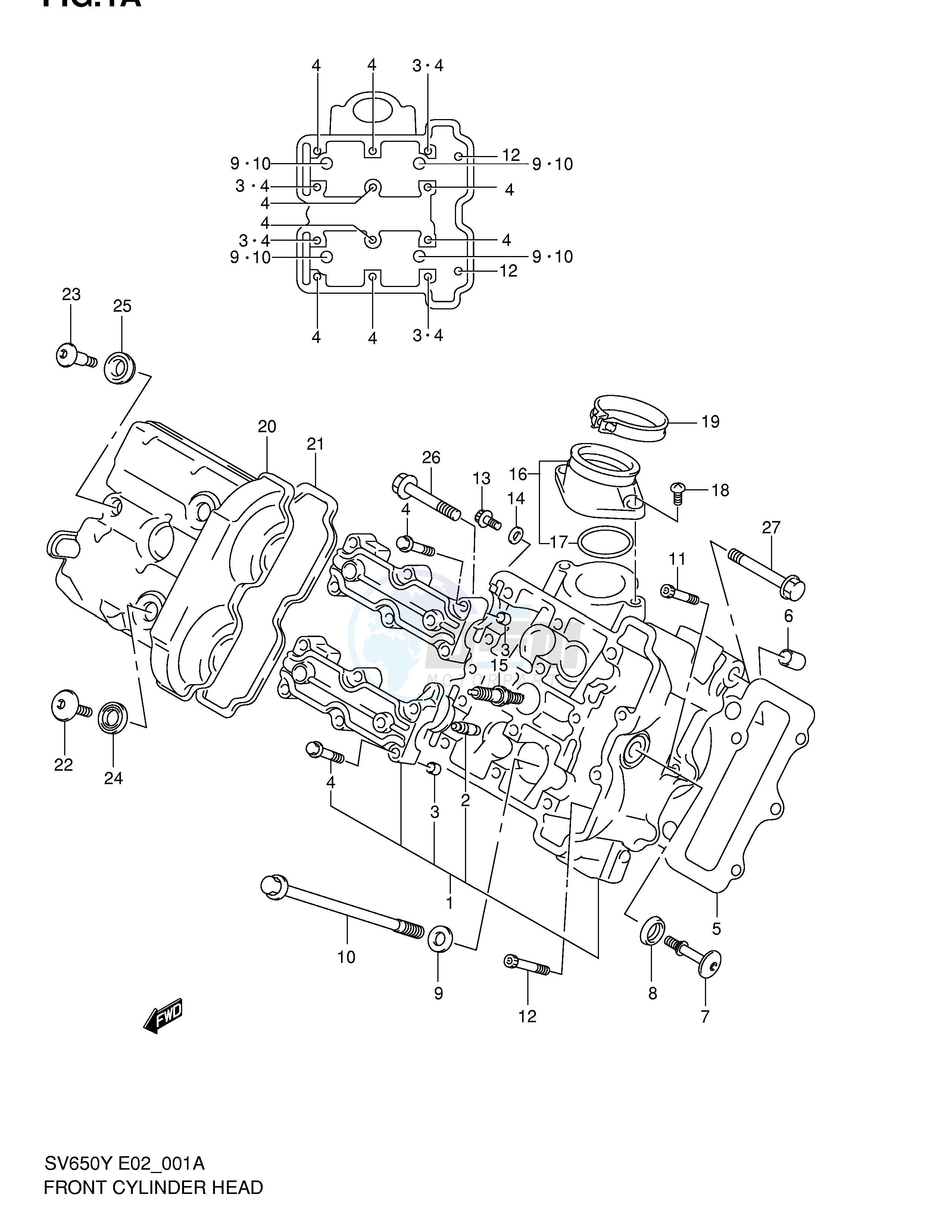 FRONT CYLINDER HEAD image