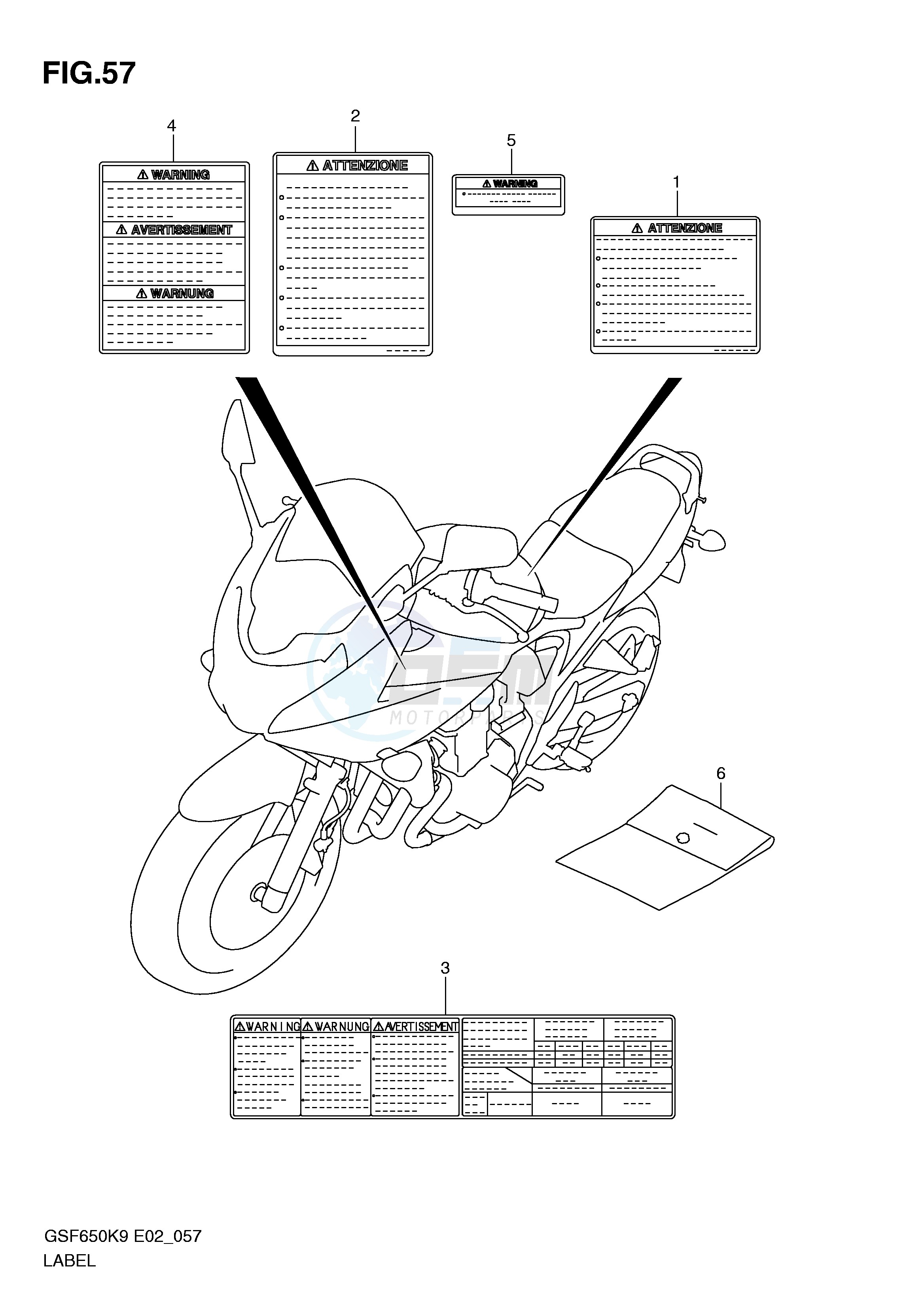 LABEL (MODEL K9) blueprint