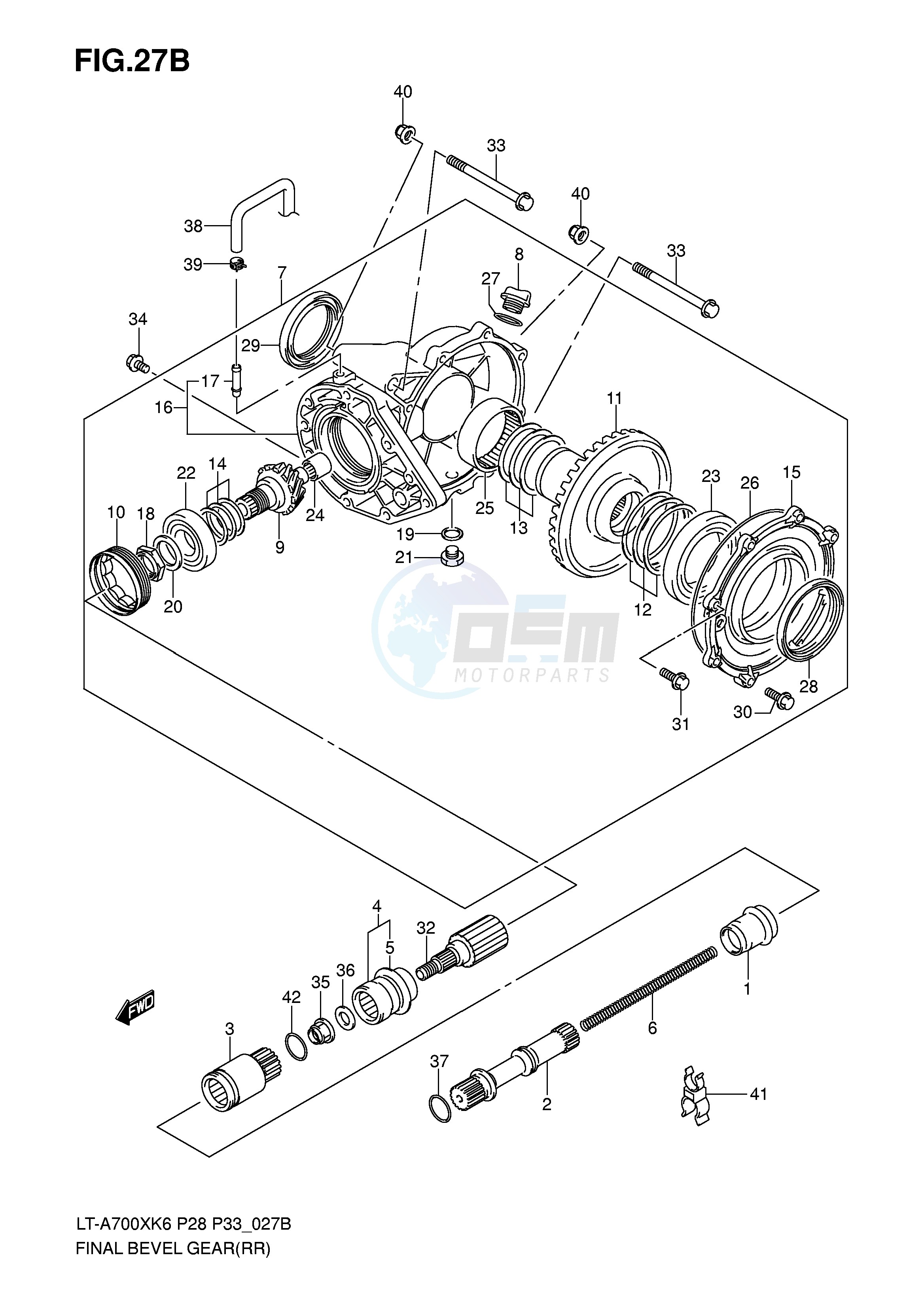 FINAL BEVEL GEAR (REAR)(MODEL K7) image