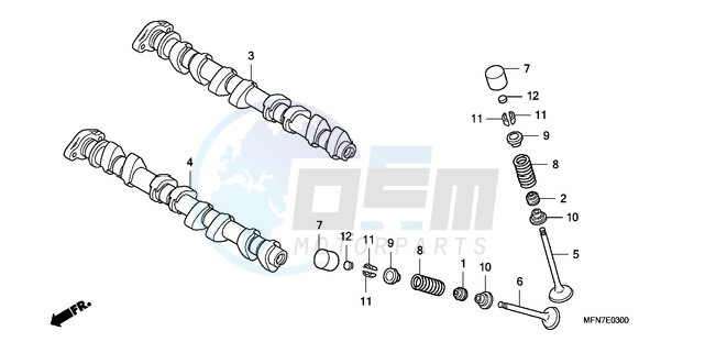 CAMSHAFT/VALVE blueprint