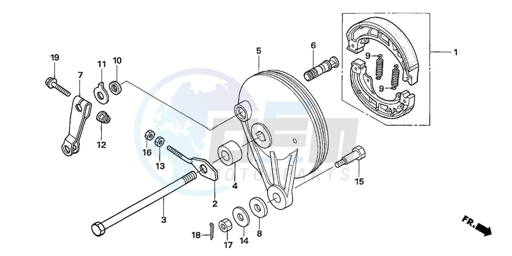 REAR BRAKE PANEL (ANF1256/7/T6) image