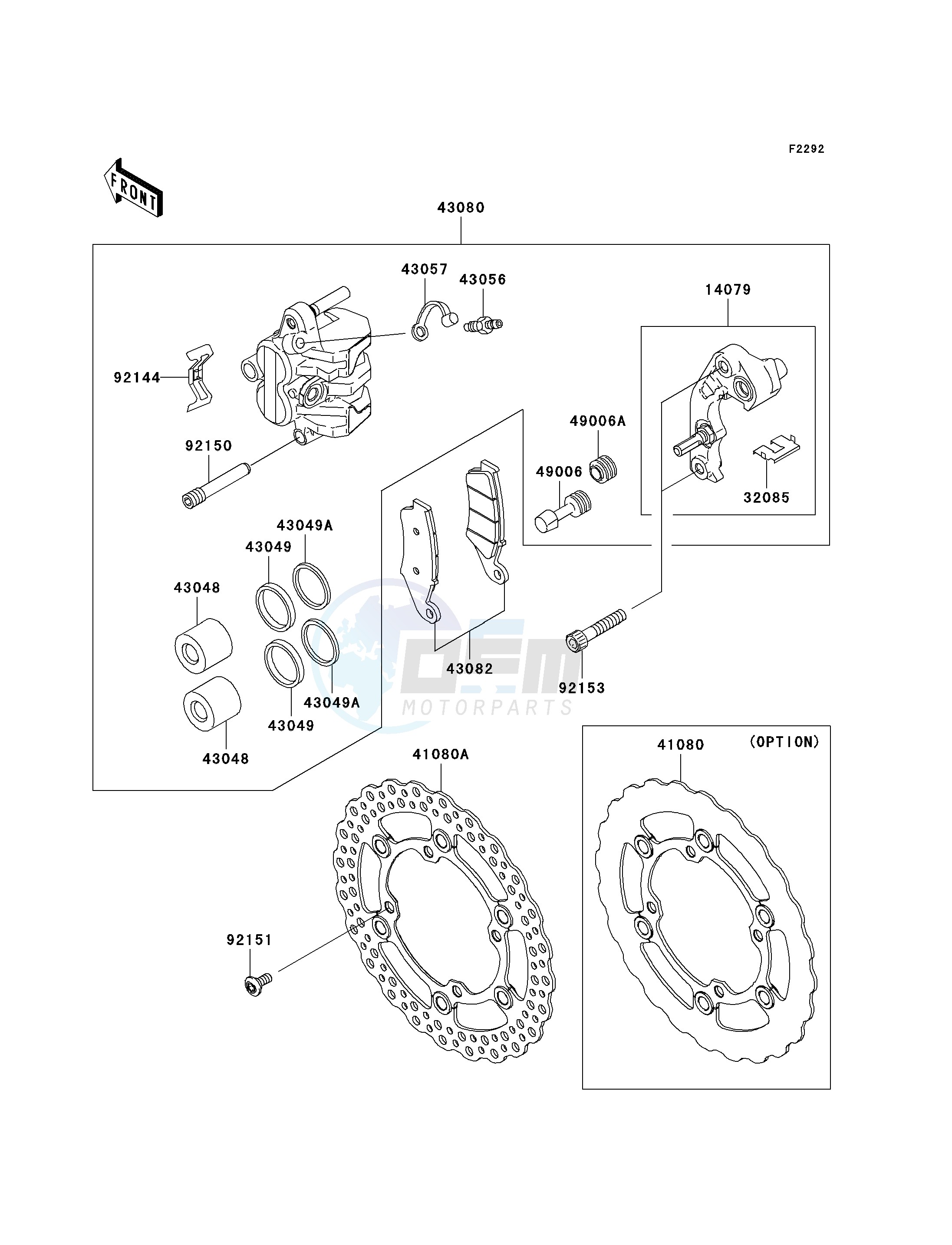 FRONT BRAKE blueprint