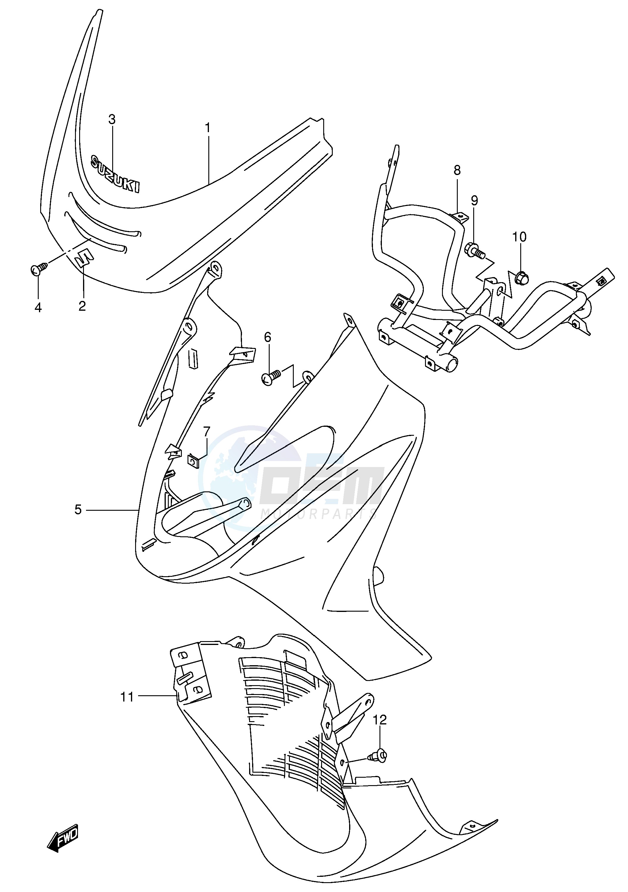 FRONT LEG SHIELD (MODEL X) blueprint