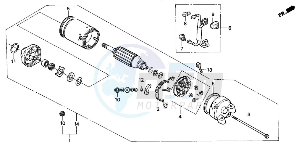 STARTING MOTOR image