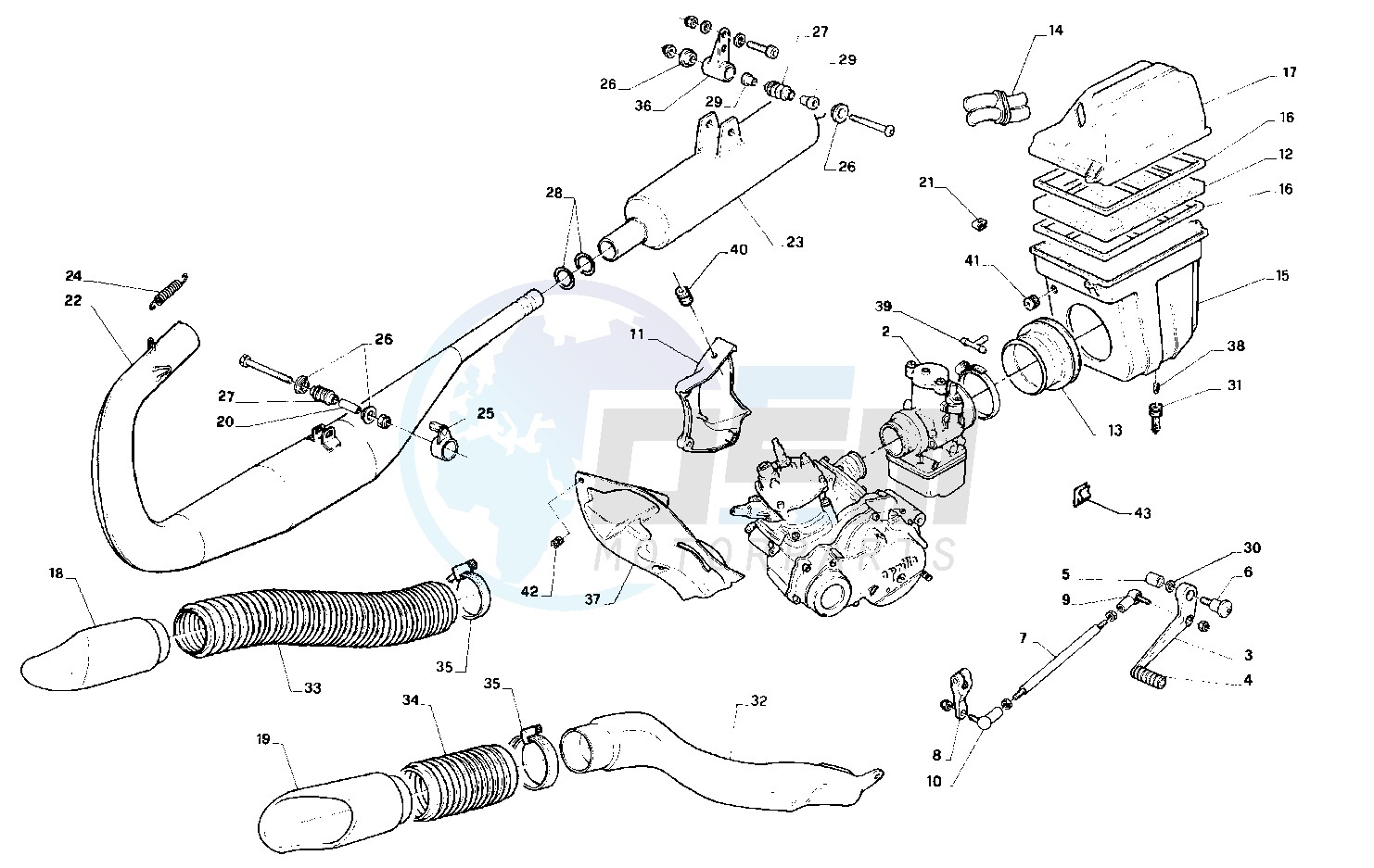 Exhaust system - airfilter image