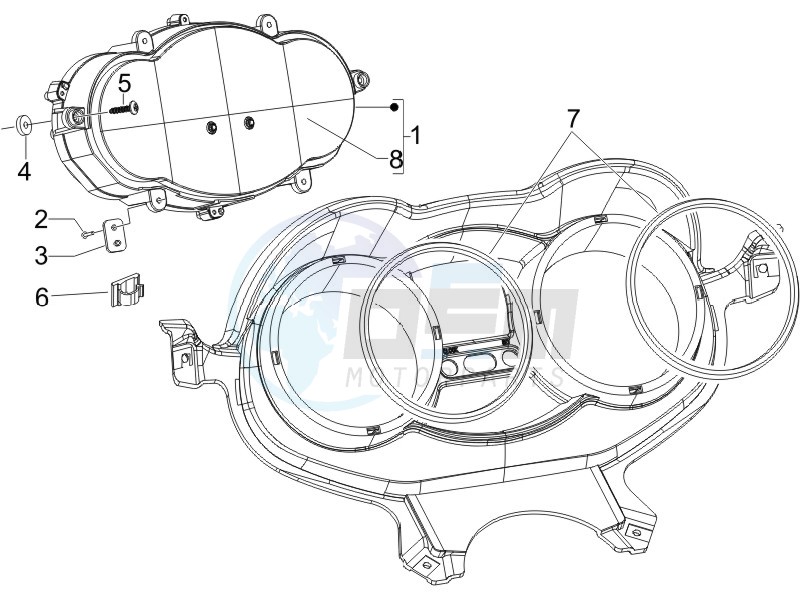 Meter combination - Cruscotto blueprint