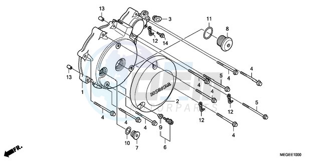 LEFT CRANKCASE COVER image