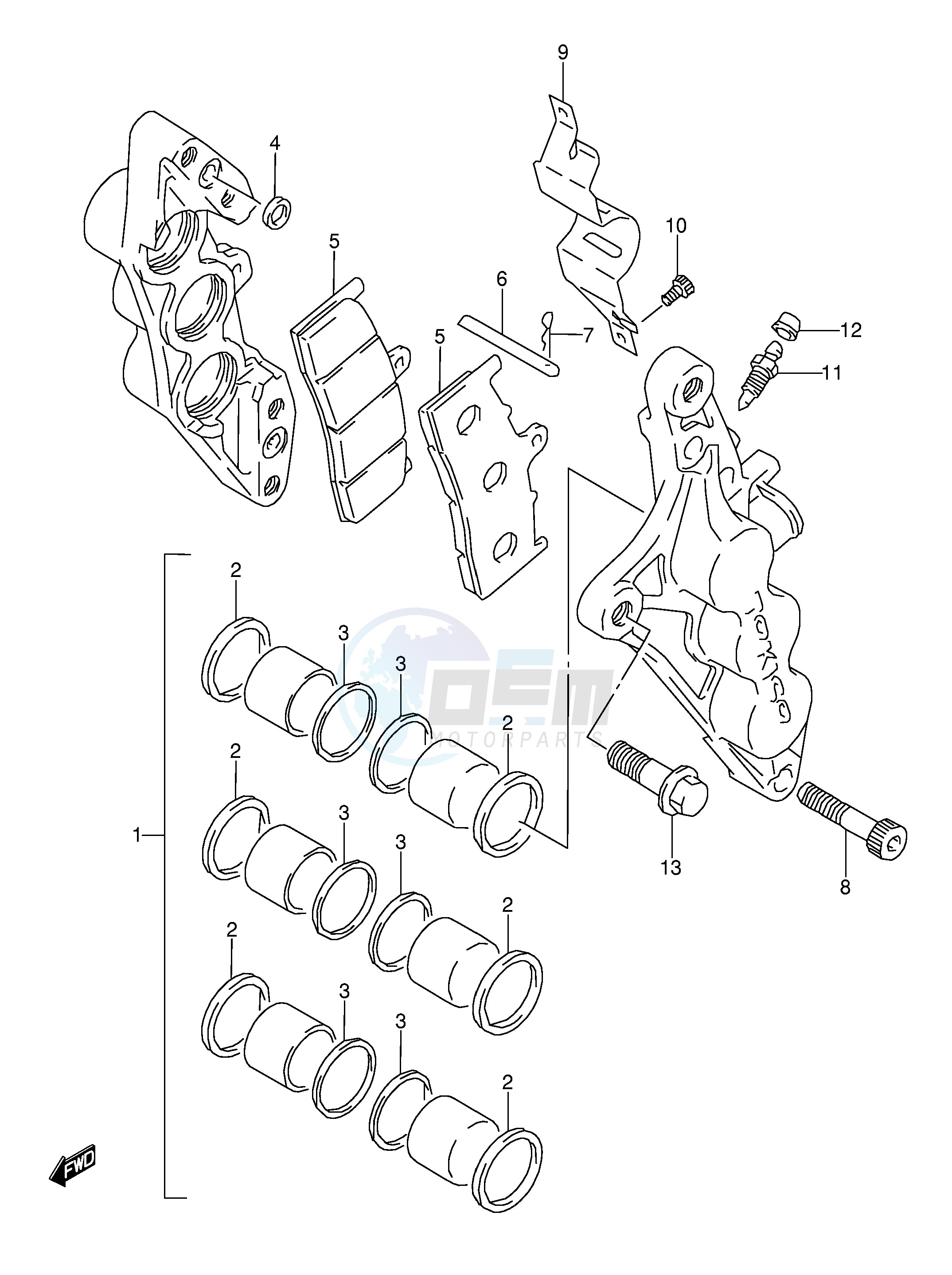 FRONT CALIPERS (MODEL P R) image