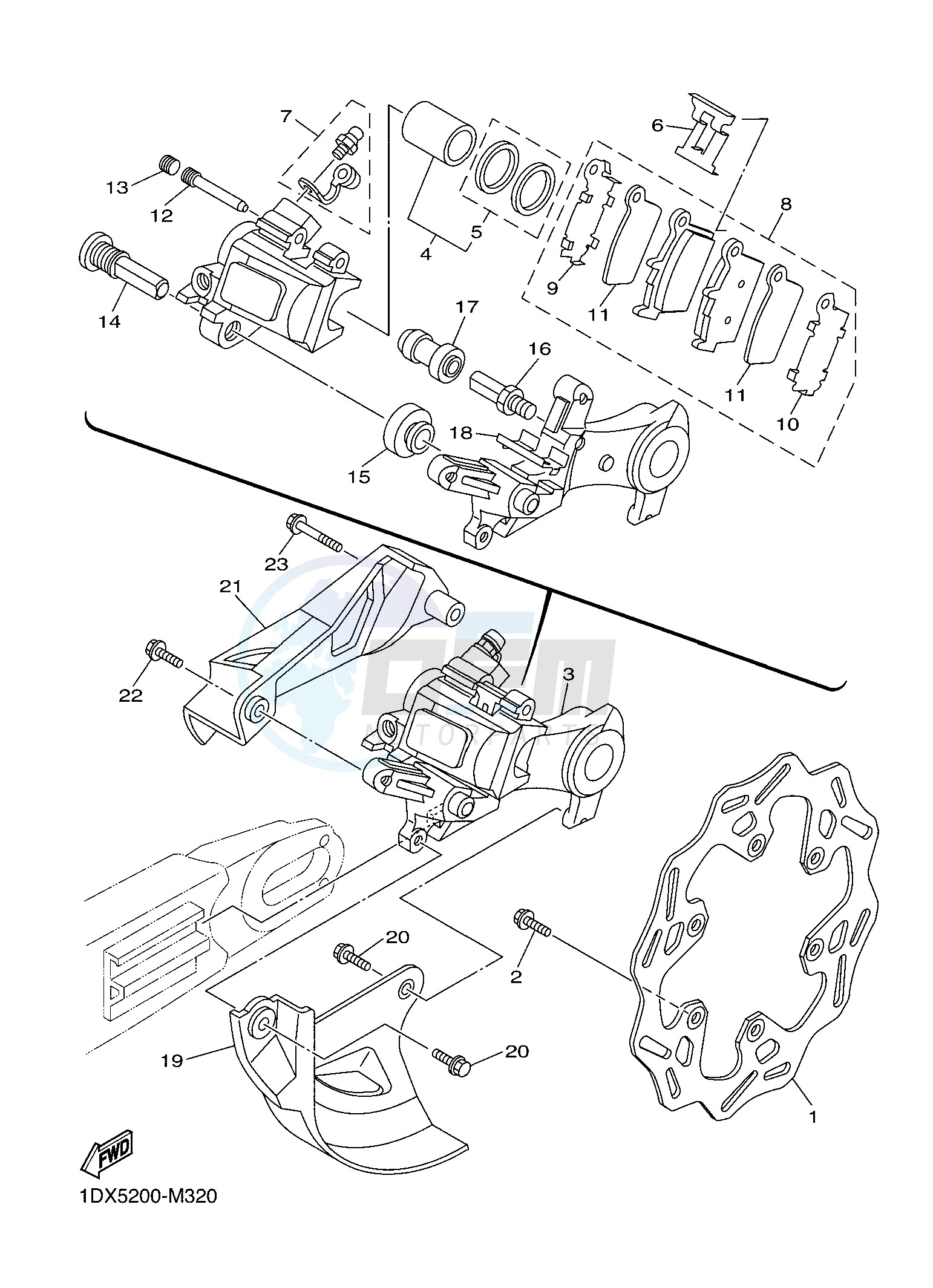 REAR BRAKE CALIPER image