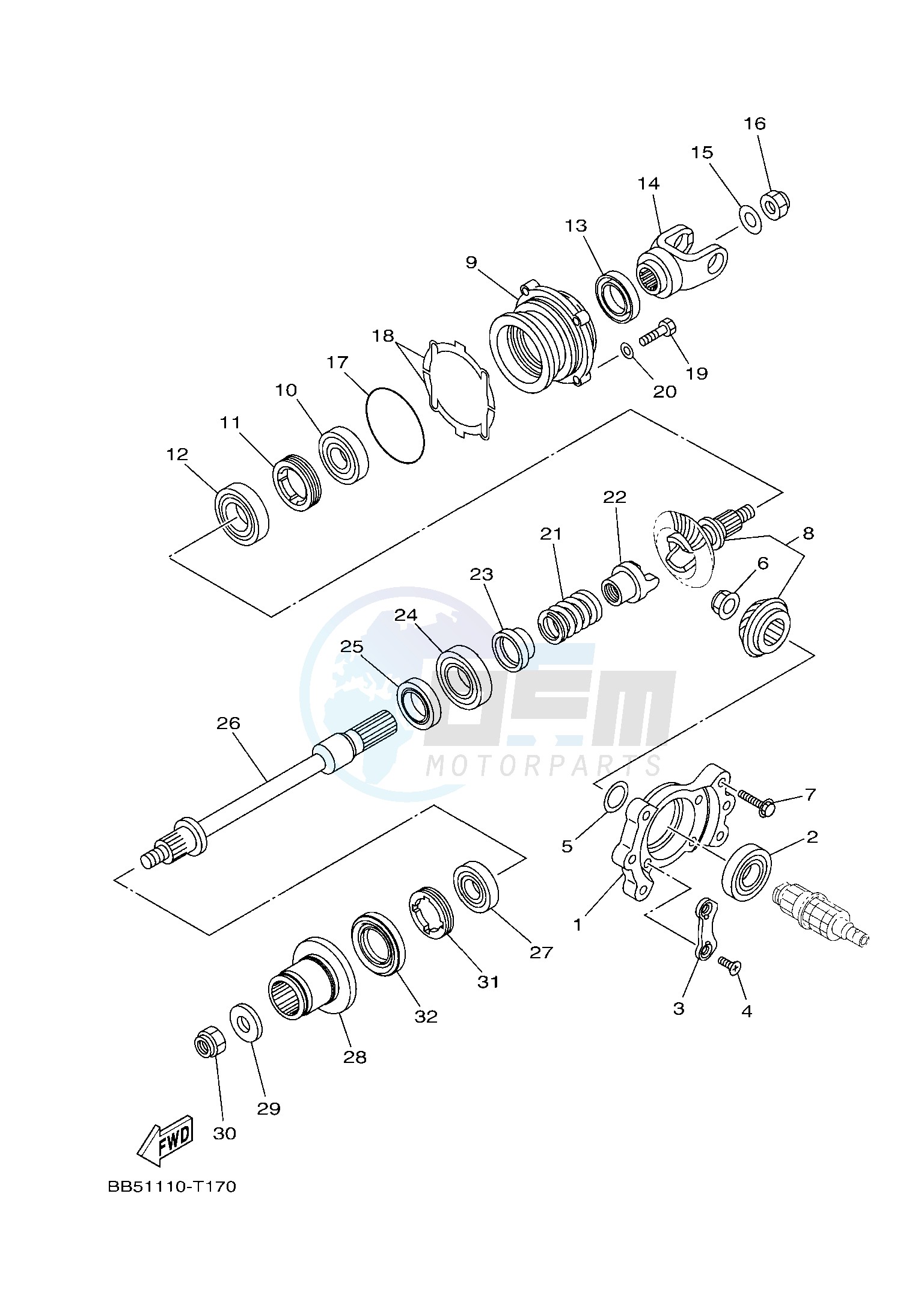 MIDDLE DRIVE GEAR image