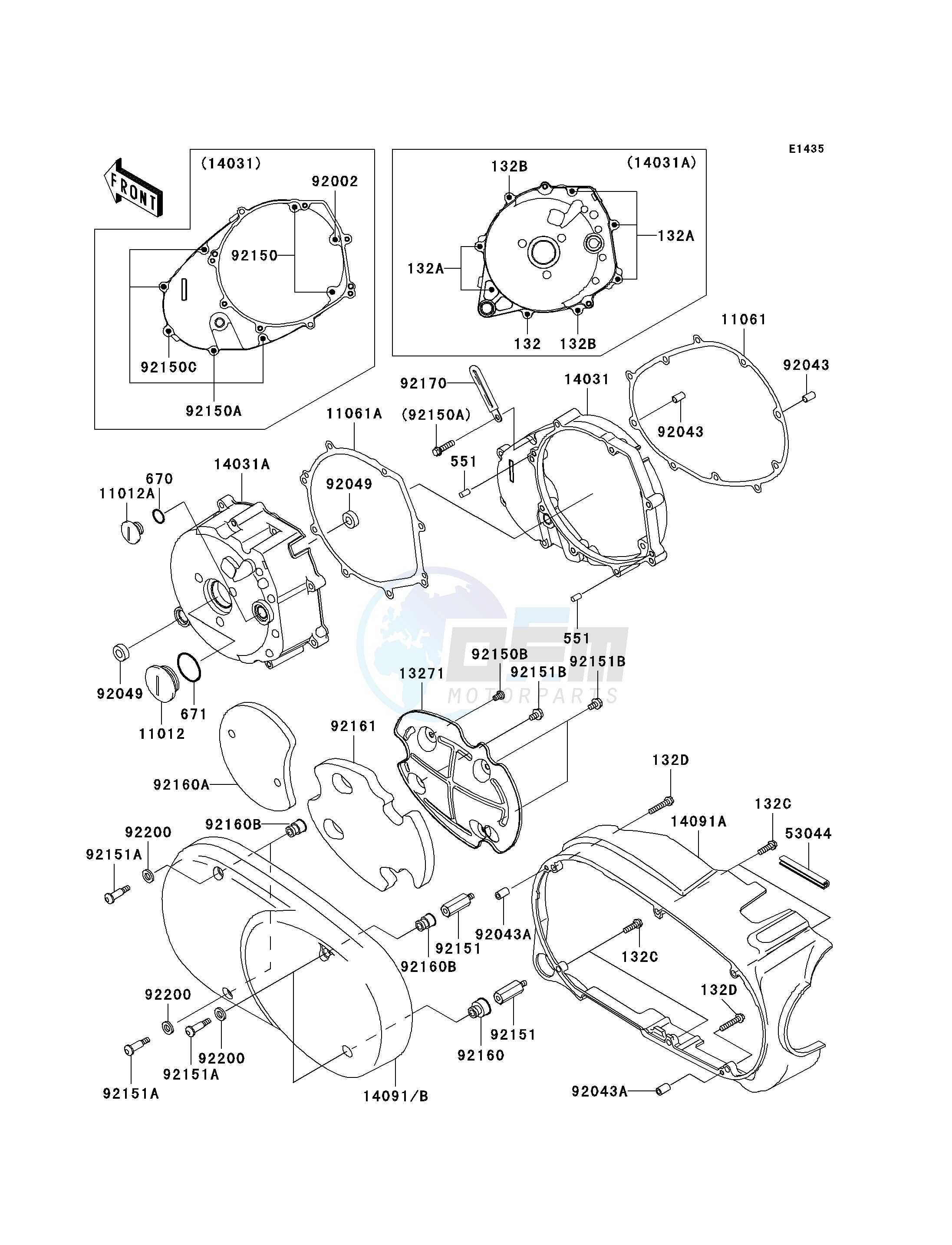 LEFT ENGINE COVER-- S- - image