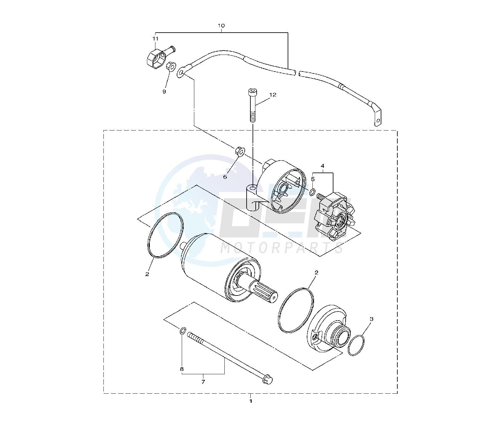 STARTING MOTOR image