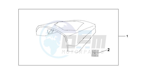 REAR SEAT COWL - WHITE blueprint