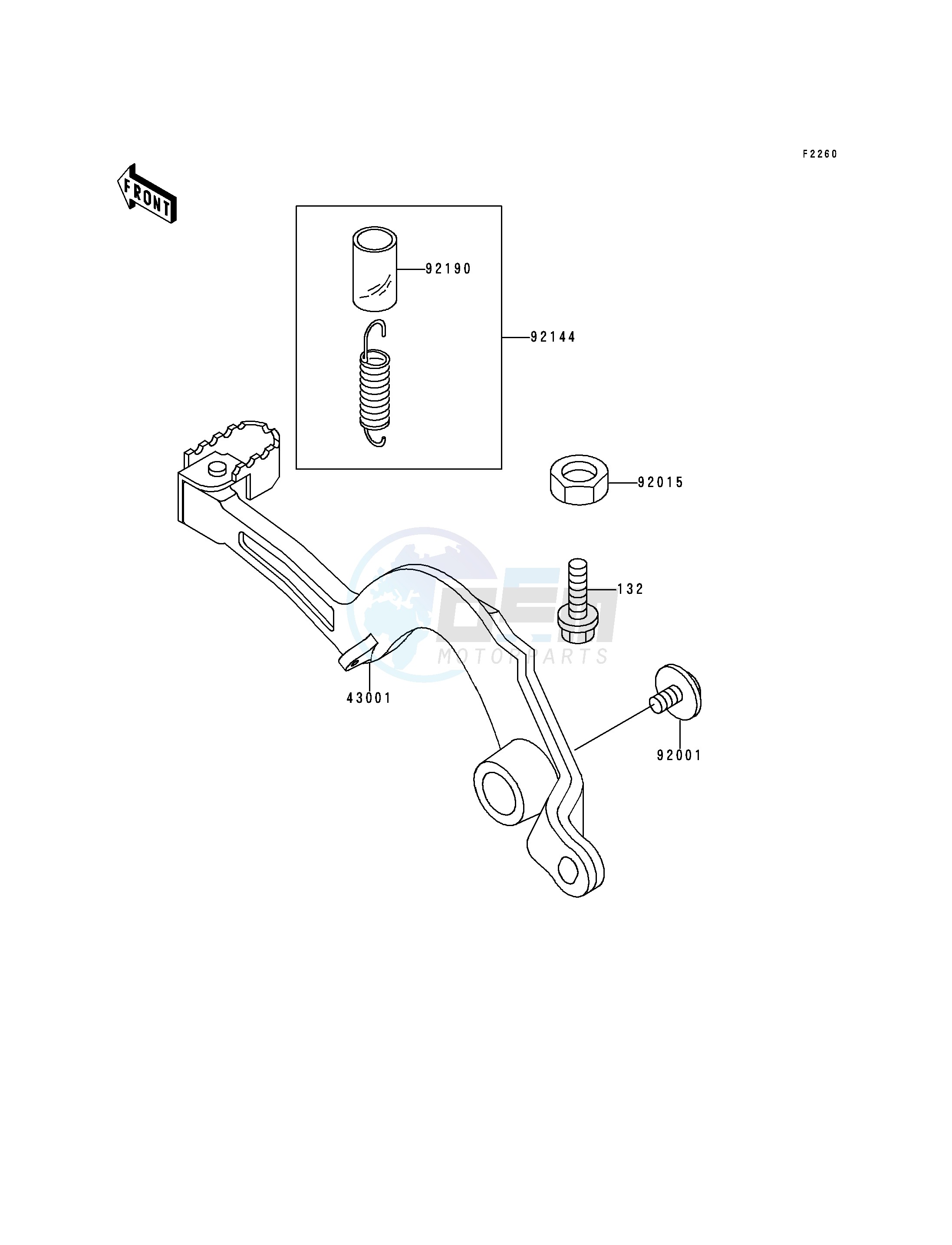 BRAKE PEDAL image