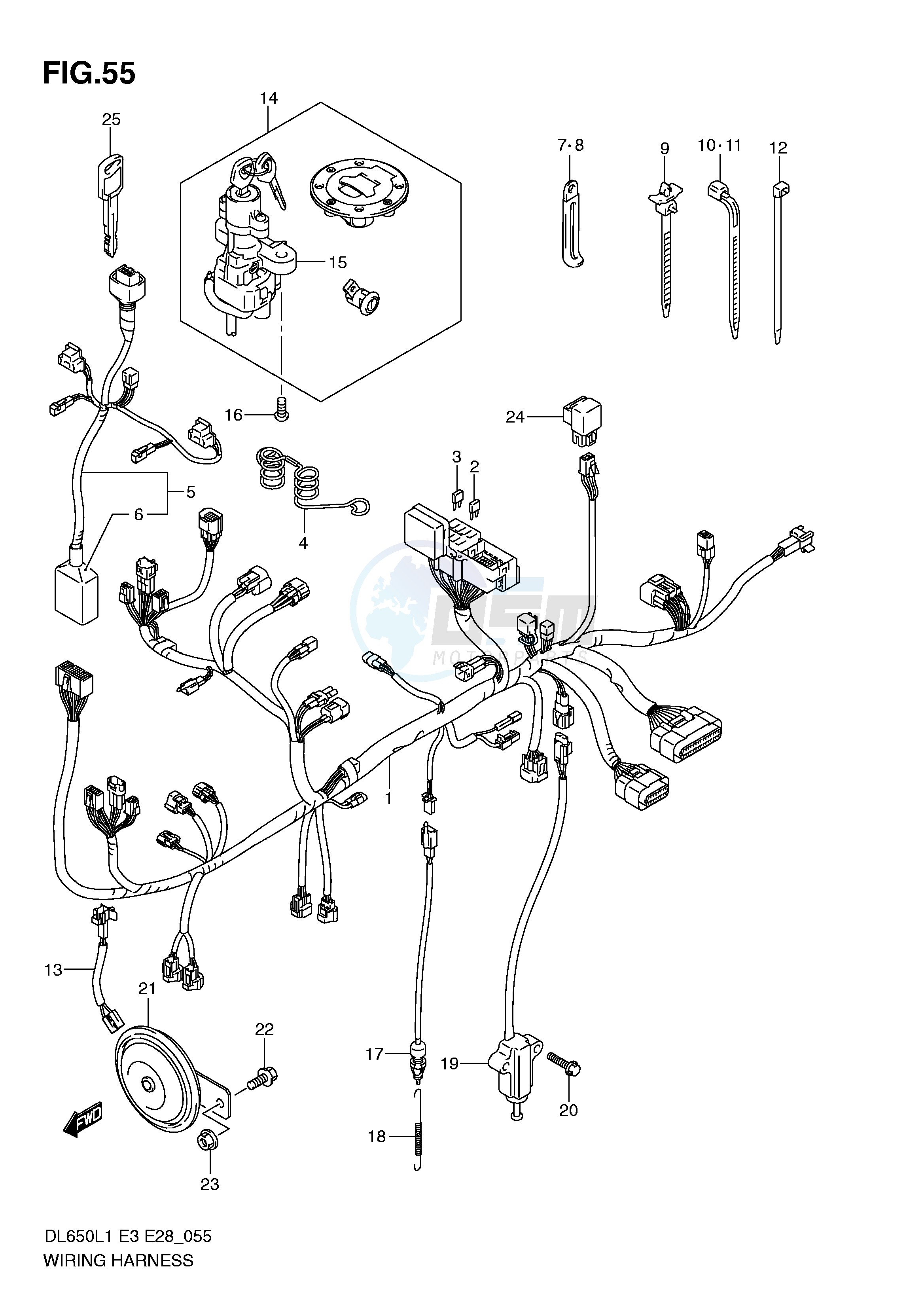 WIRING HARNESS (DL650L1 E33) image