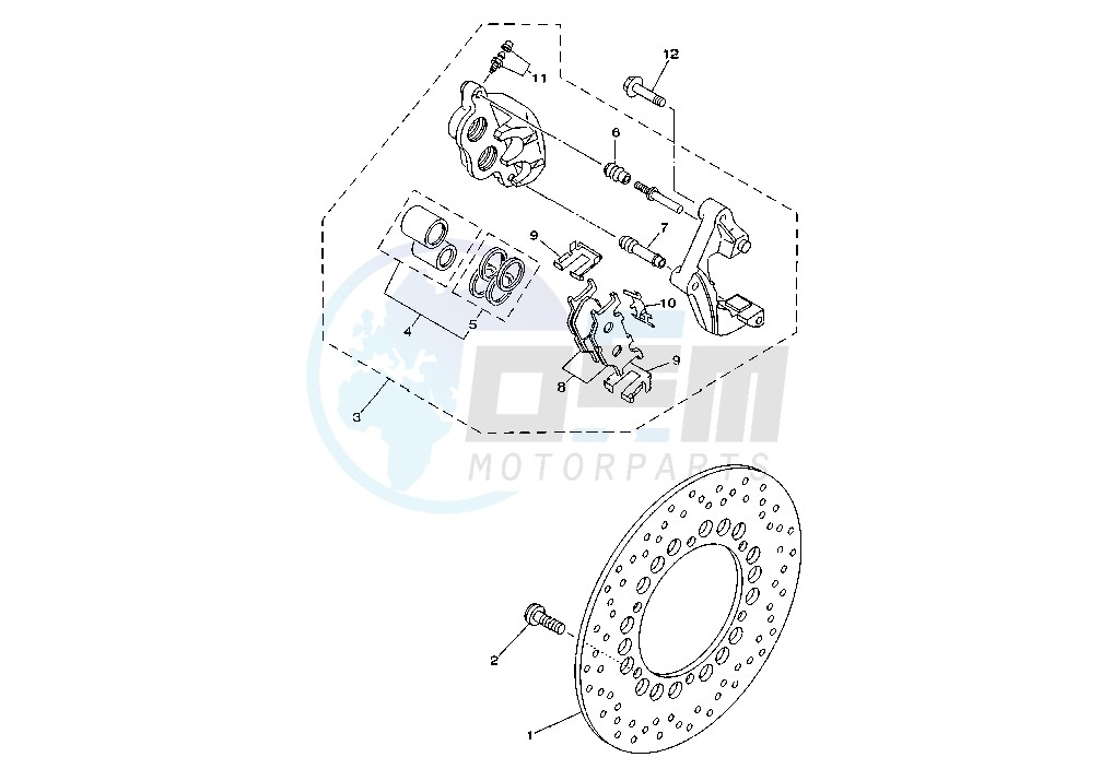 FRONT BRAKE CALIPER image