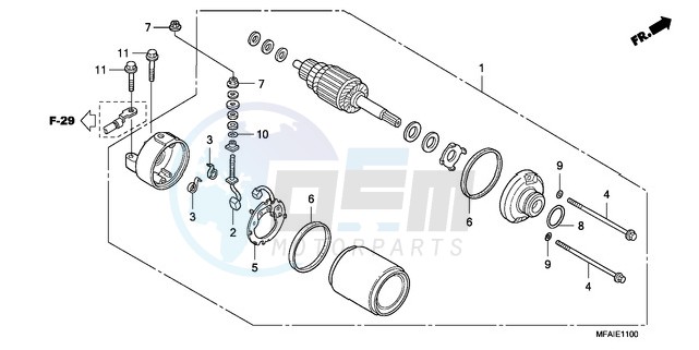 STARTING MOTOR image