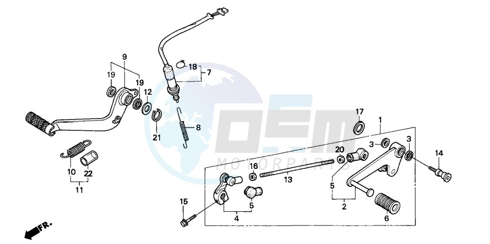 BRAKE PEDAL/CHANGE PEDAL image