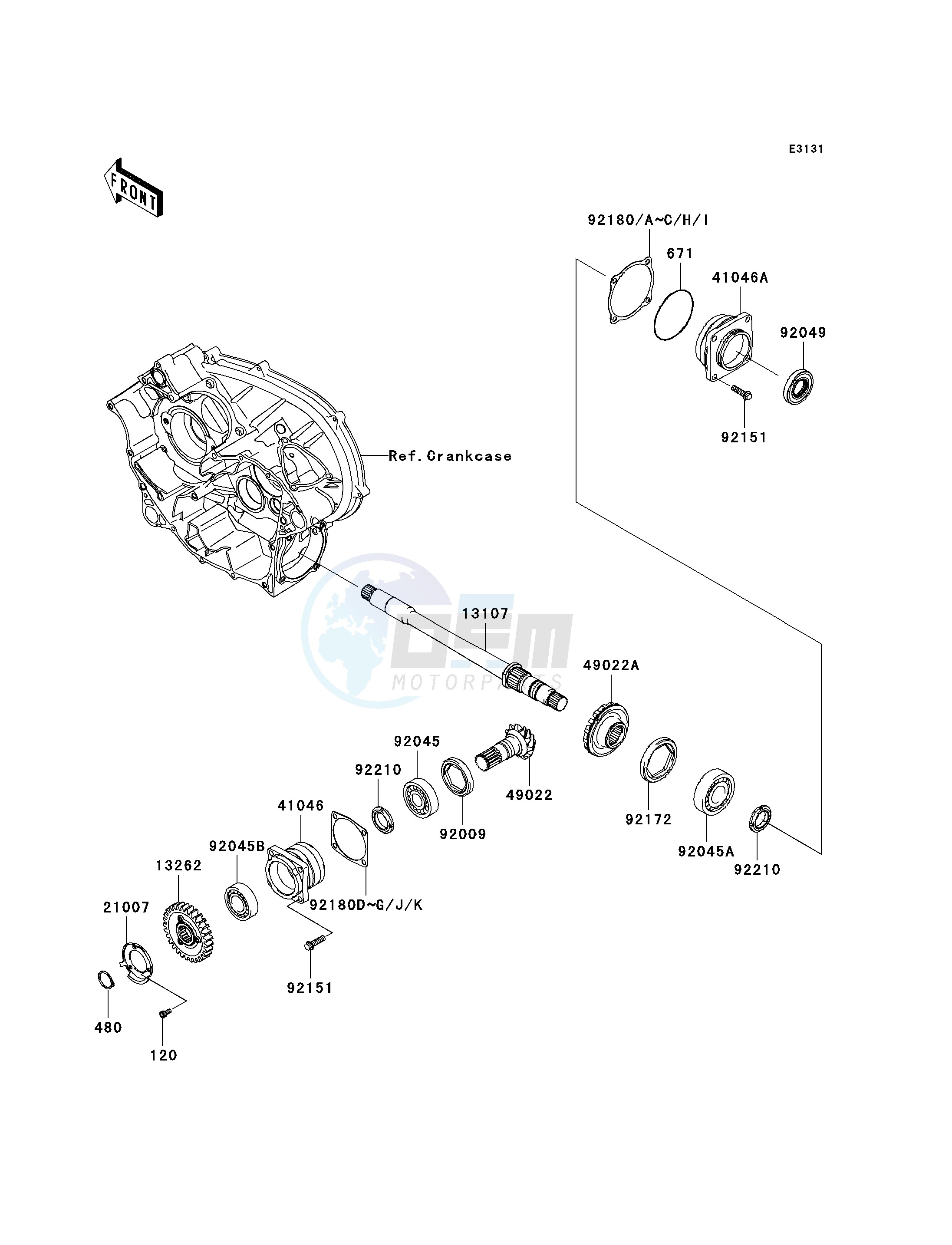 FRONT BEVEL GEAR image