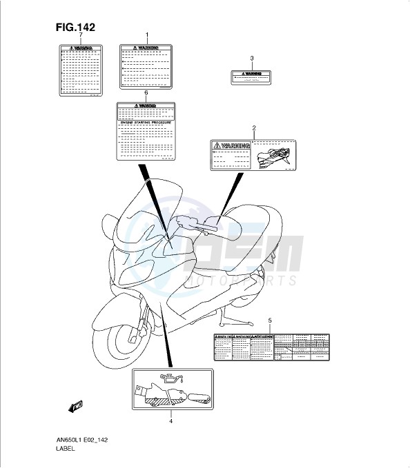 LABEL (AN650AL1 E24) blueprint