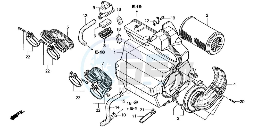 AIR CLEANER (CB600F2/F22) image