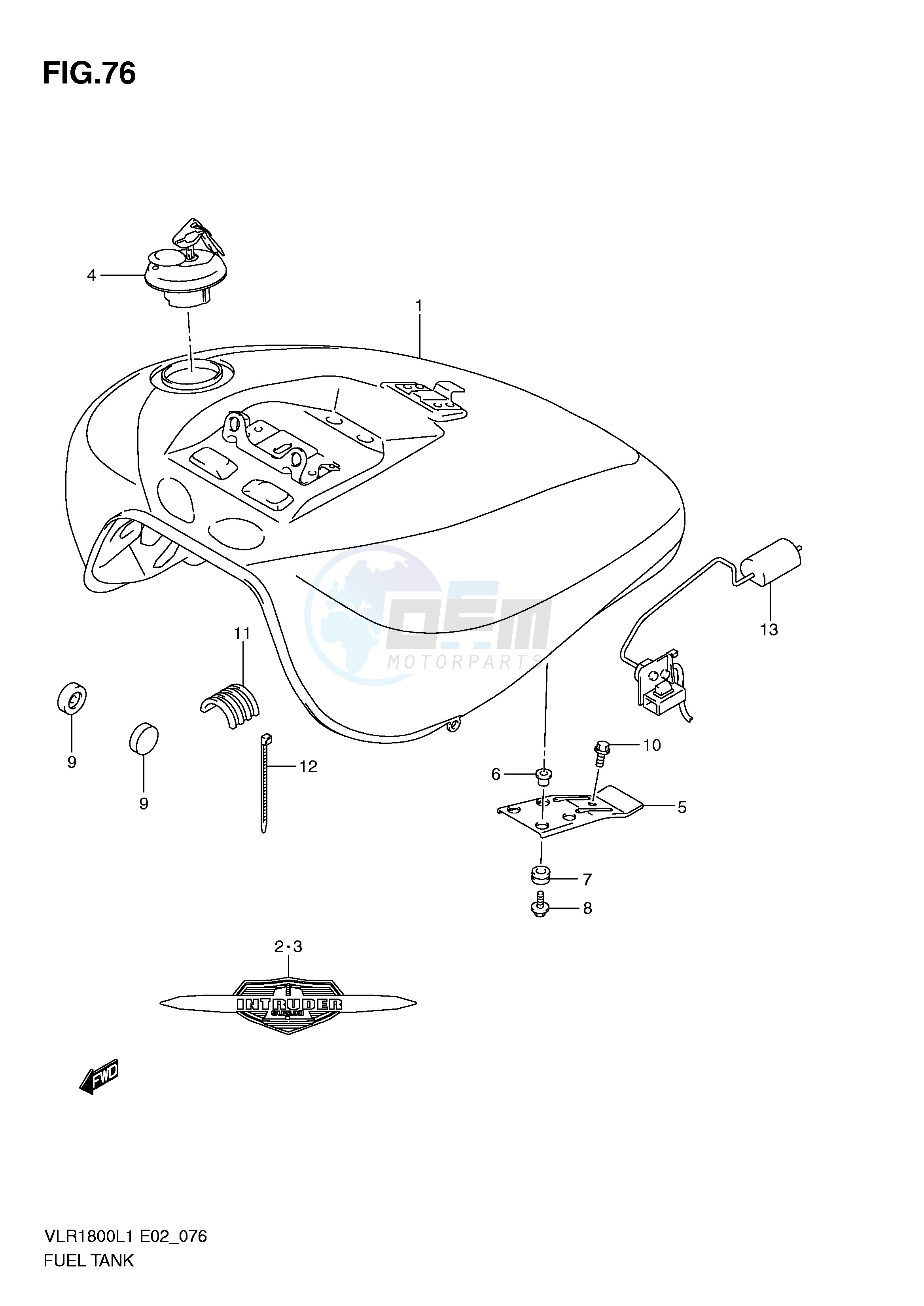 FUEL TANK (VLR1800TL1 E19) image