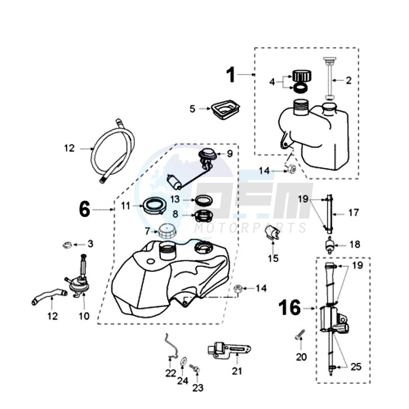 TANK AND FUEL PUMP image