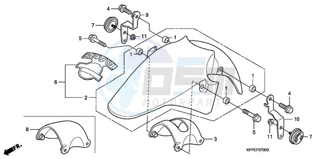 FRONT FENDER blueprint