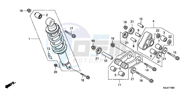 REAR CUSHION blueprint