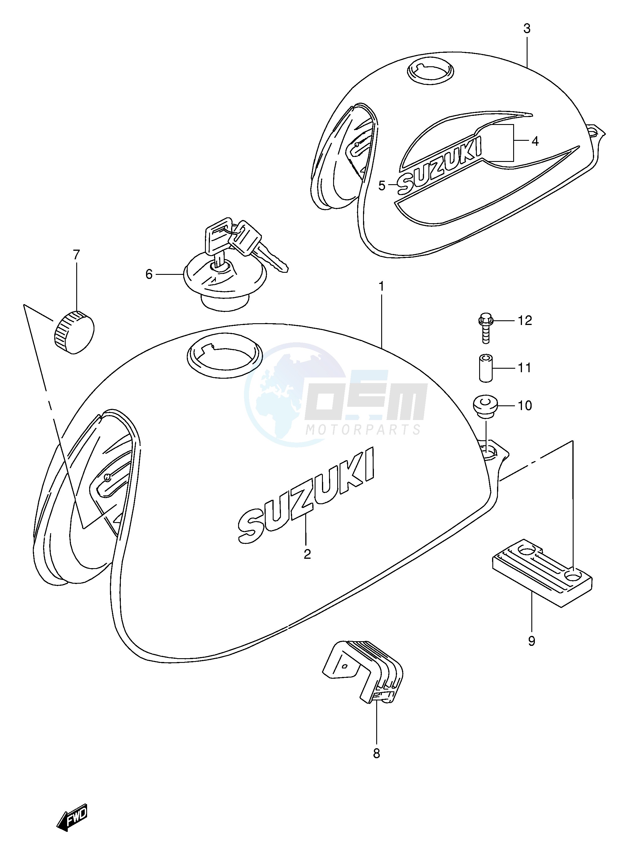 FUEL TANK (MODEL V W) image