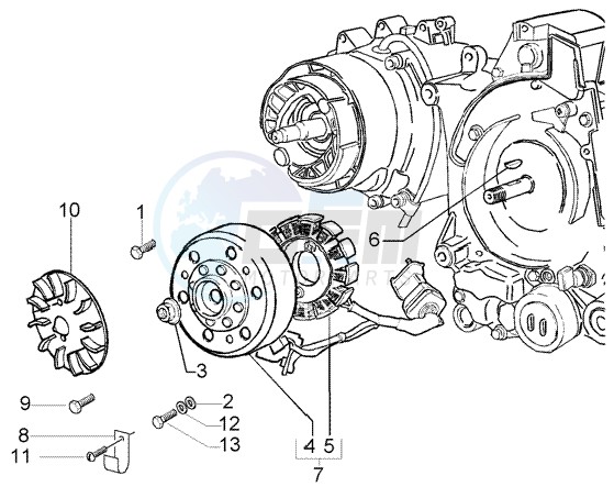 Flywheel magneto image